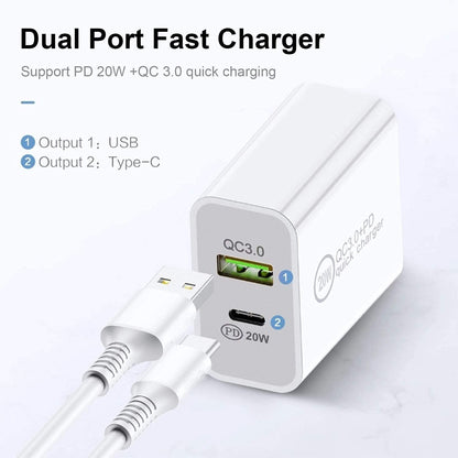 iPhone 13 20W Fast Wall Charger with Lightning cable
