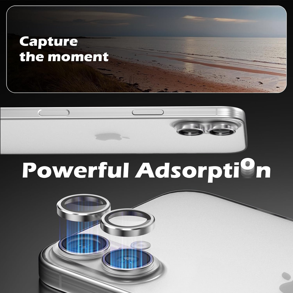 Camera Lens Protector Alloy Frame for iPhone 17
