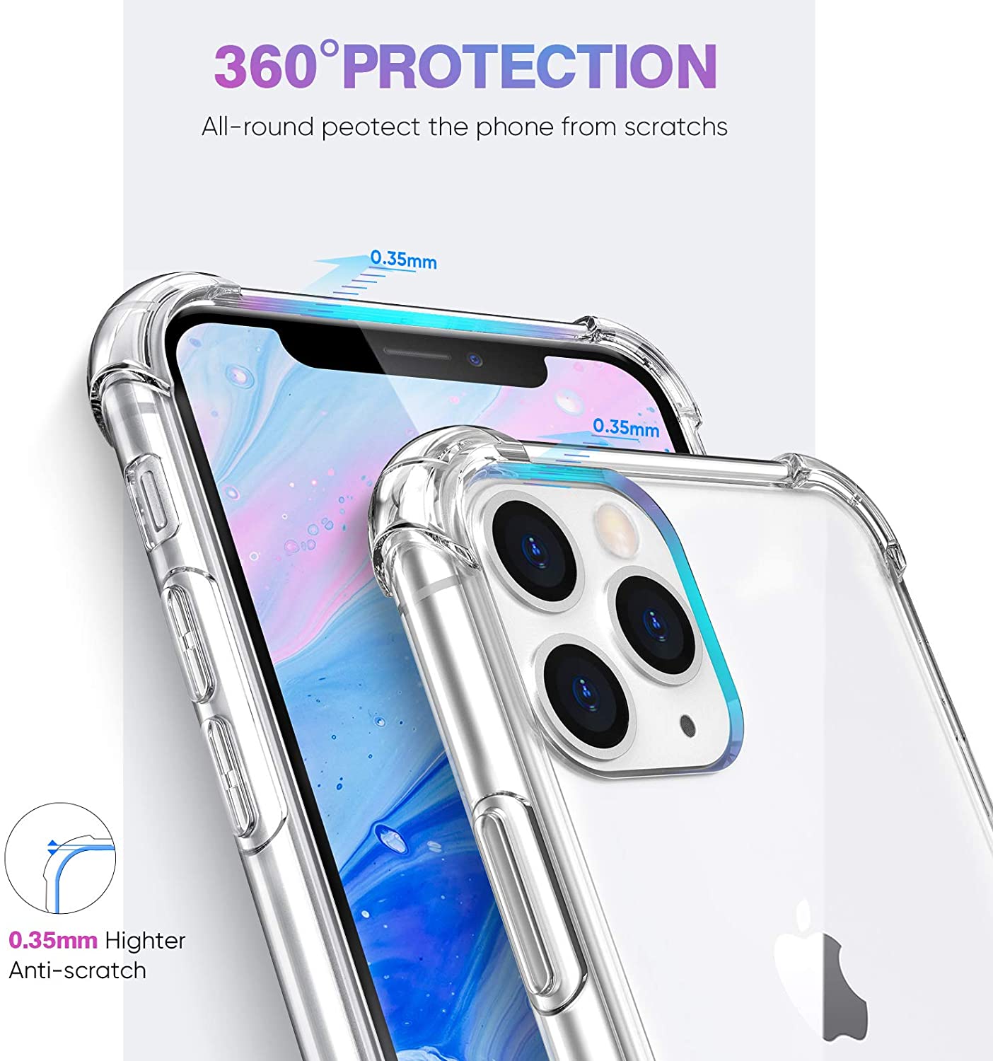 Protective Clear Gel case for iPhone 11 Pro Max