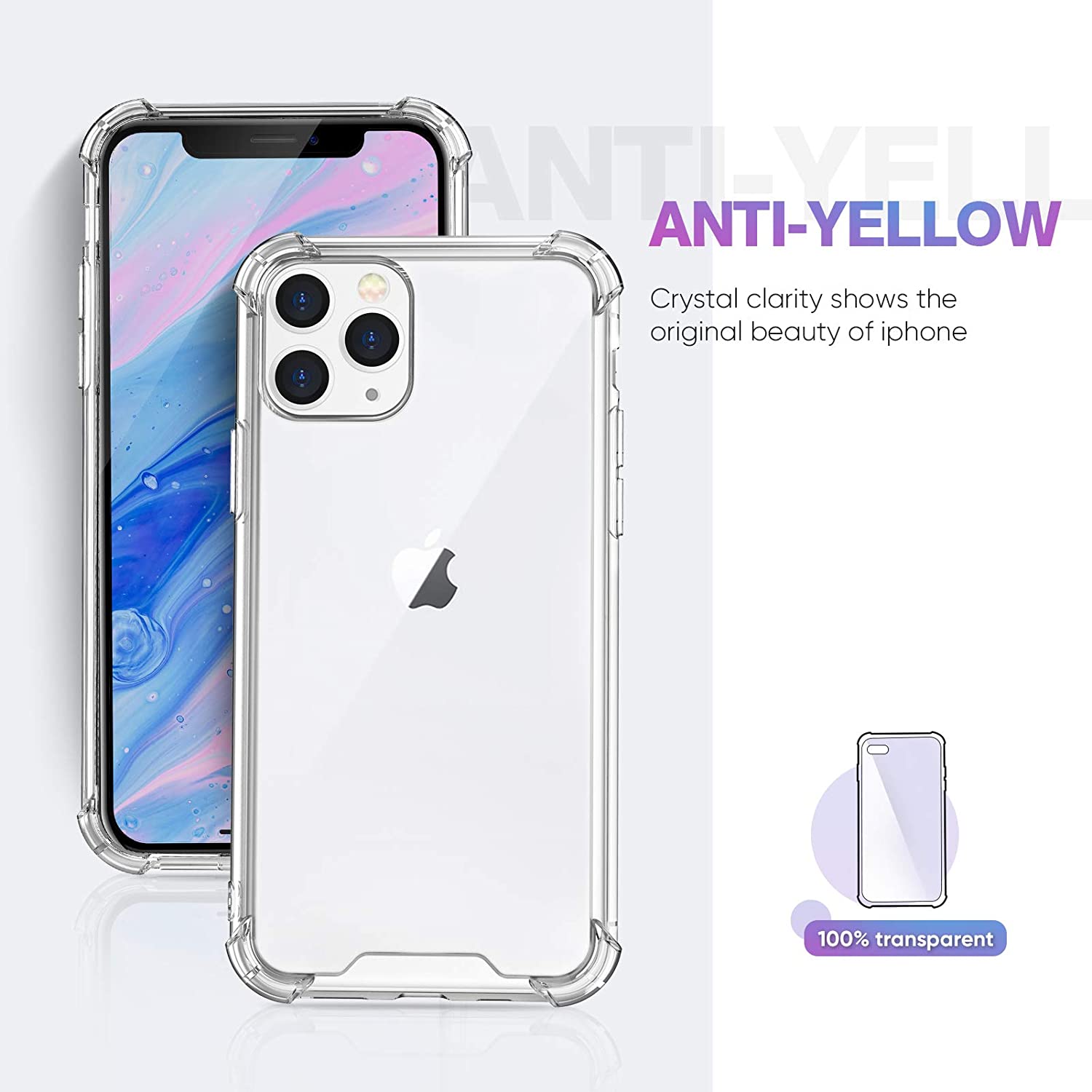 Protective Clear Gel case for iPhone 11 Pro Max