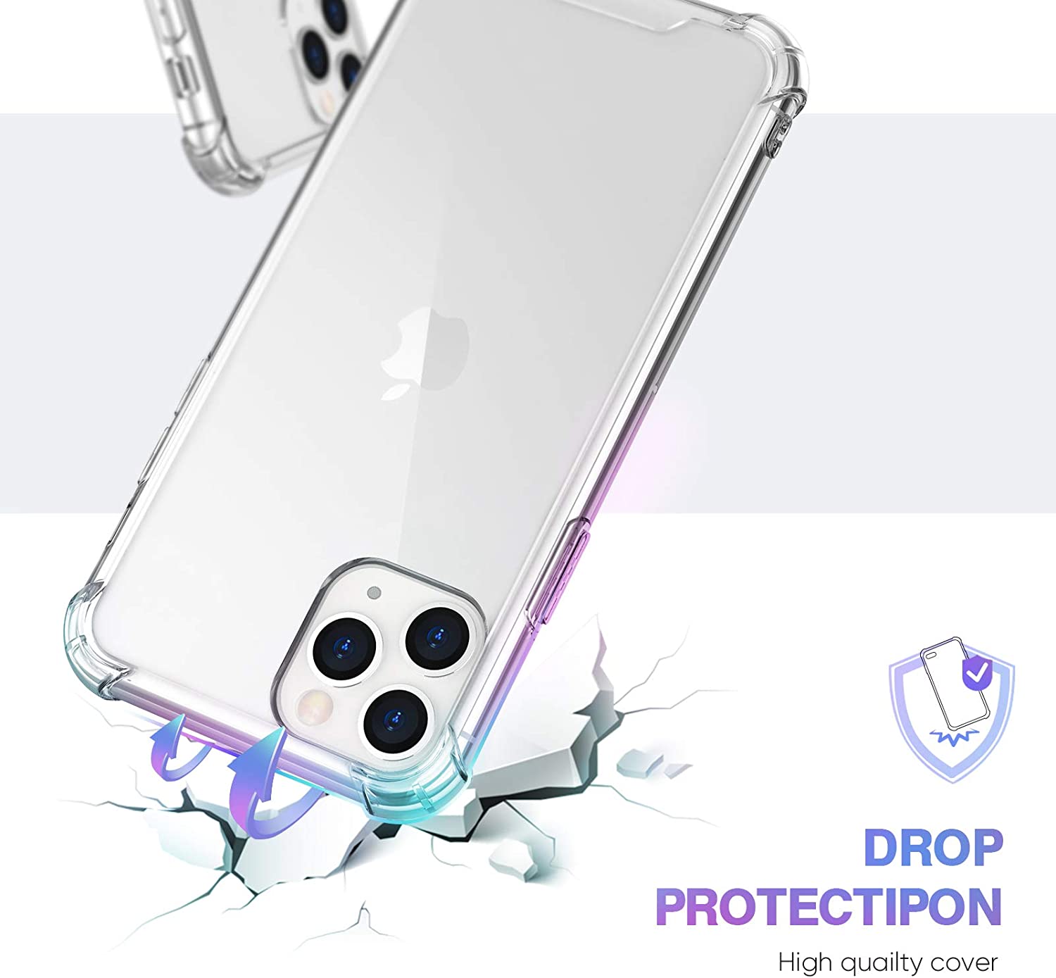 Protective Clear Gel case for iPhone 11 Pro Max