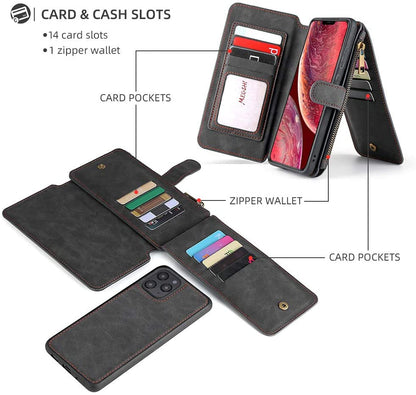 Coin Zip Wallet Case for iPhone 13