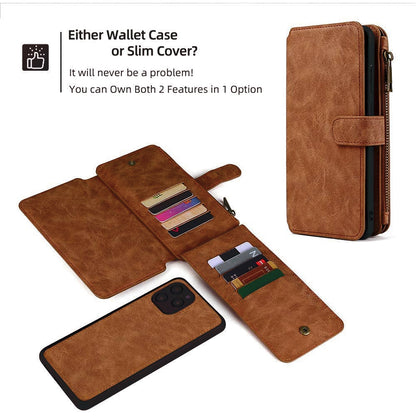 Coin Zip Wallet Case for iPhone 13 Pro