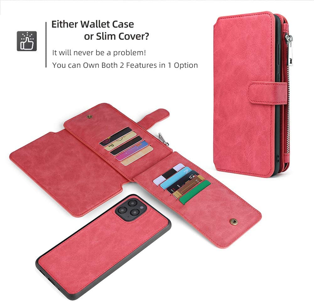 Coin Zip Wallet Case for iPhone 13 Mini