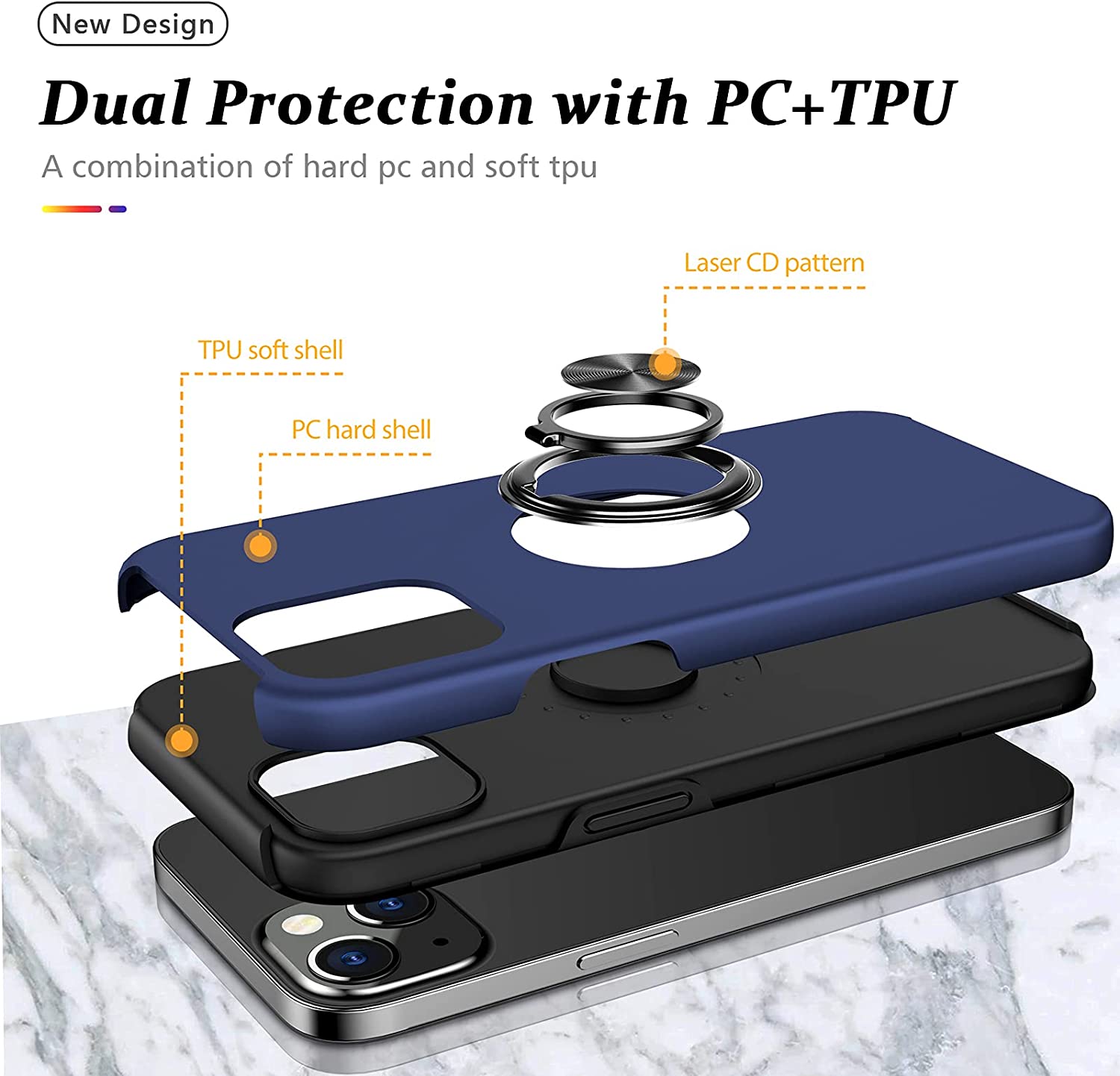 Tough Ring Case for iPhone 13 Mini