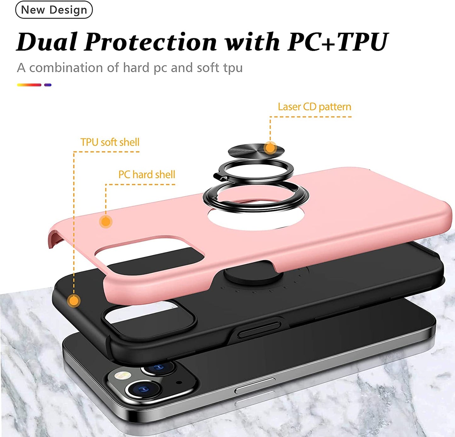 Tough Ring Case for iPhone 13 Mini