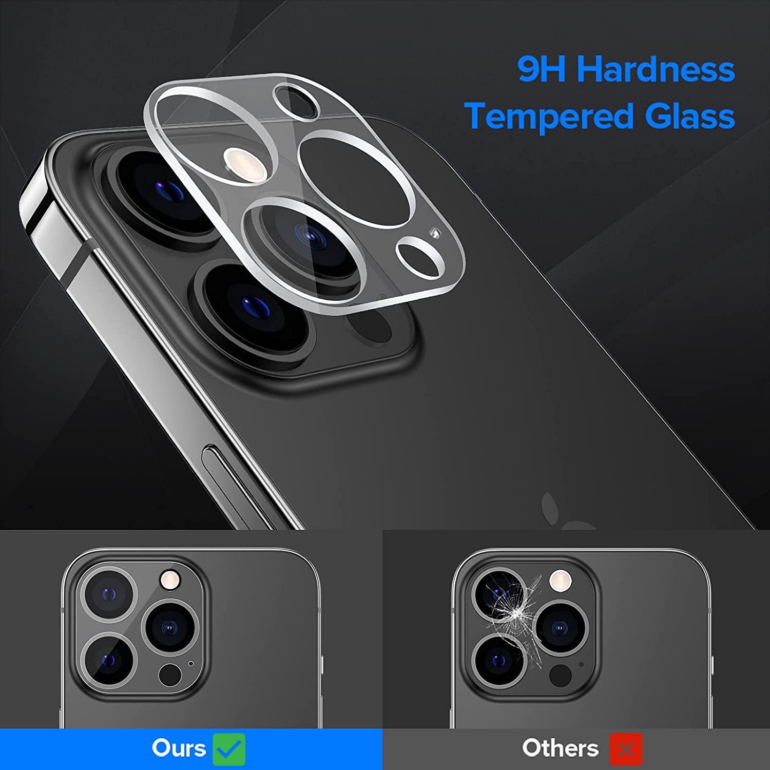 Glass Lens Cover Protector for iPhone 13 Pro 1 pack