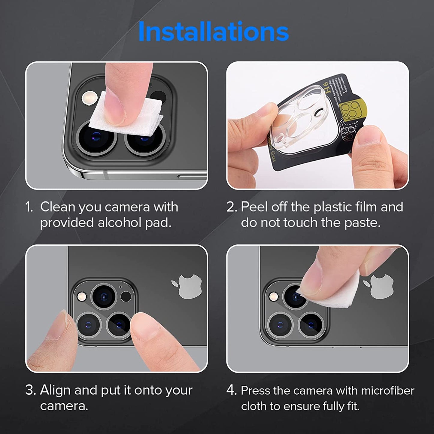 Glass Lens Cover Protector for iPhone 13 Pro 1 pack