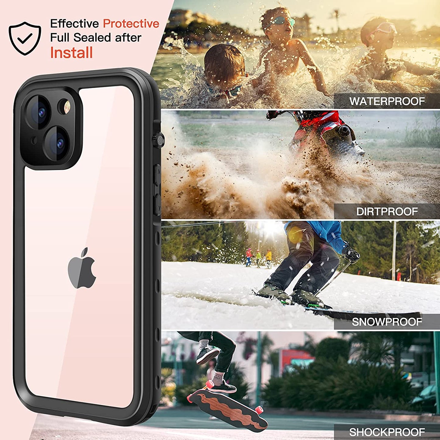 Redpepper Waterproof Case for iPhone 13