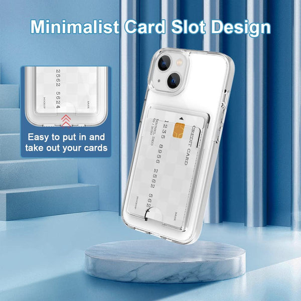Clear Wallet Card Case for iPhone 12 / 12 Pro