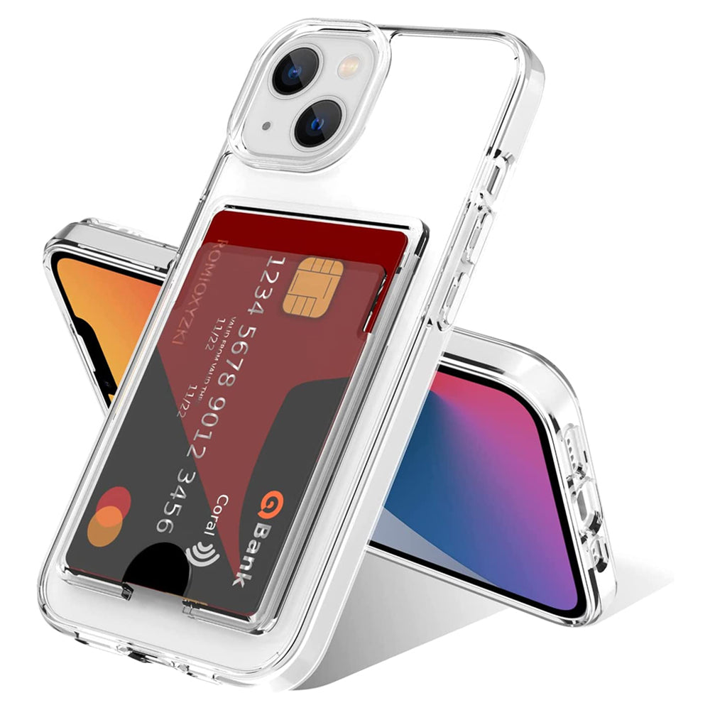 Clear Wallet Card Case for iPhone 14 Plus