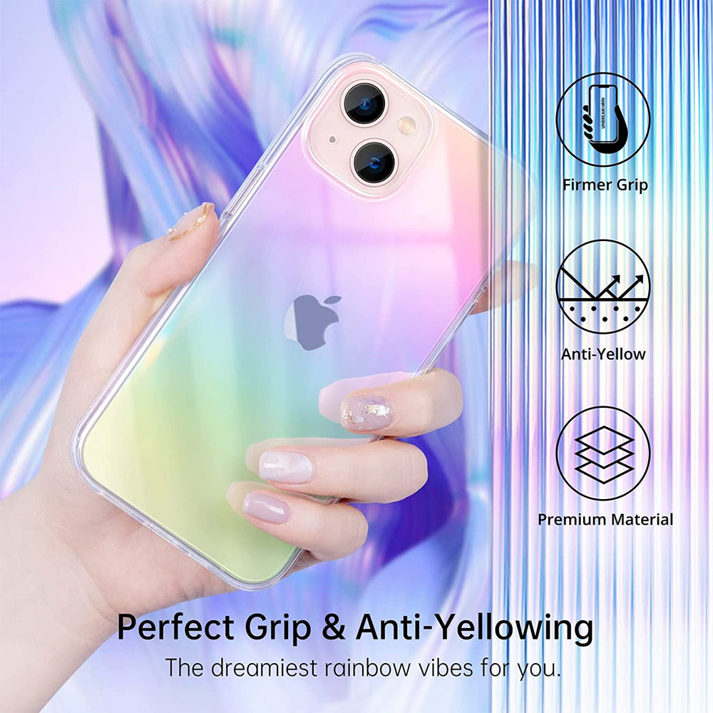 Iridescent Hard TPU Case for iPhone 14 Plus