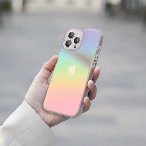 Iridescent Hard TPU Case for iPhone 14 Pro
