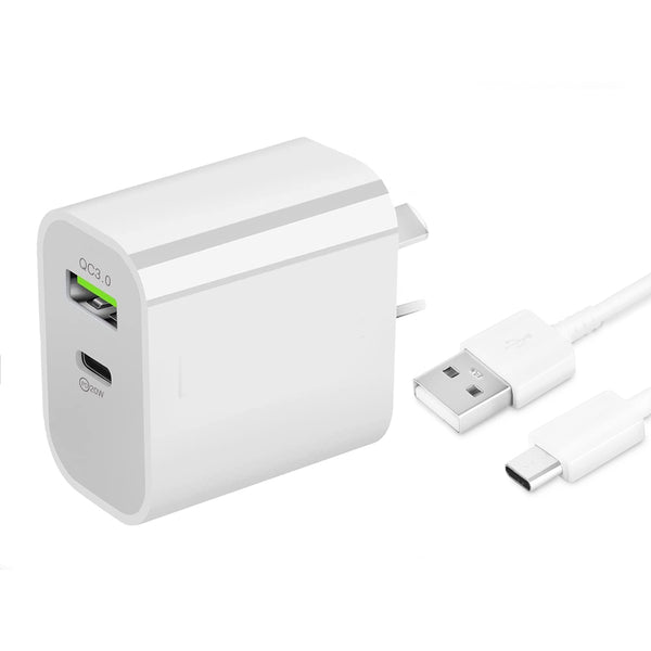20W Fast Wall Charger with USB-C cable