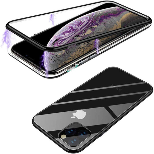 Metal Tough Glass Case for iPhone 11 Pro