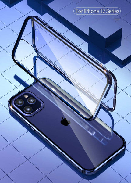 Metal Magnetic Glass Case for iPhone 12 Mini