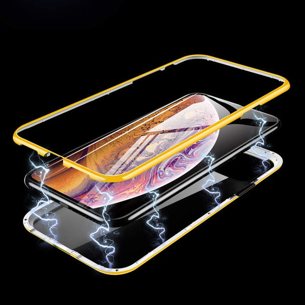 Metal Tough Glass Case for iPhone 11 Pro Max