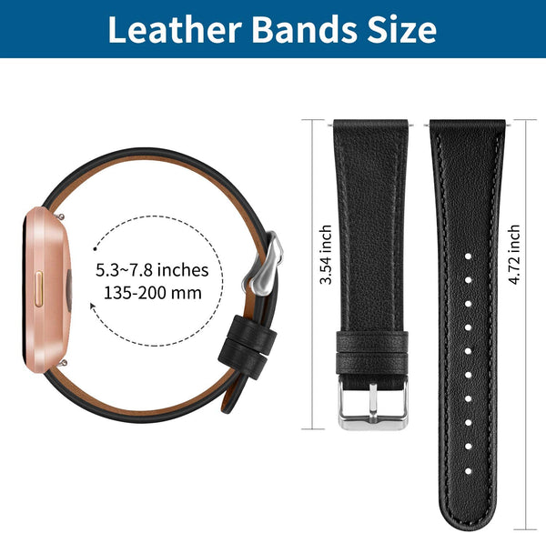 PU Leather Strap for Fitbit Versa