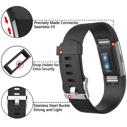 Rubber Strap for Fitbit Charge 2