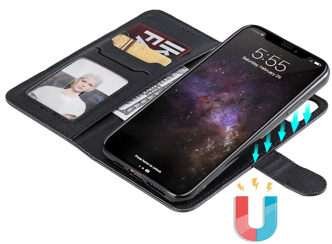 Slim Detachable Wallet case for iPhone 11 Pro