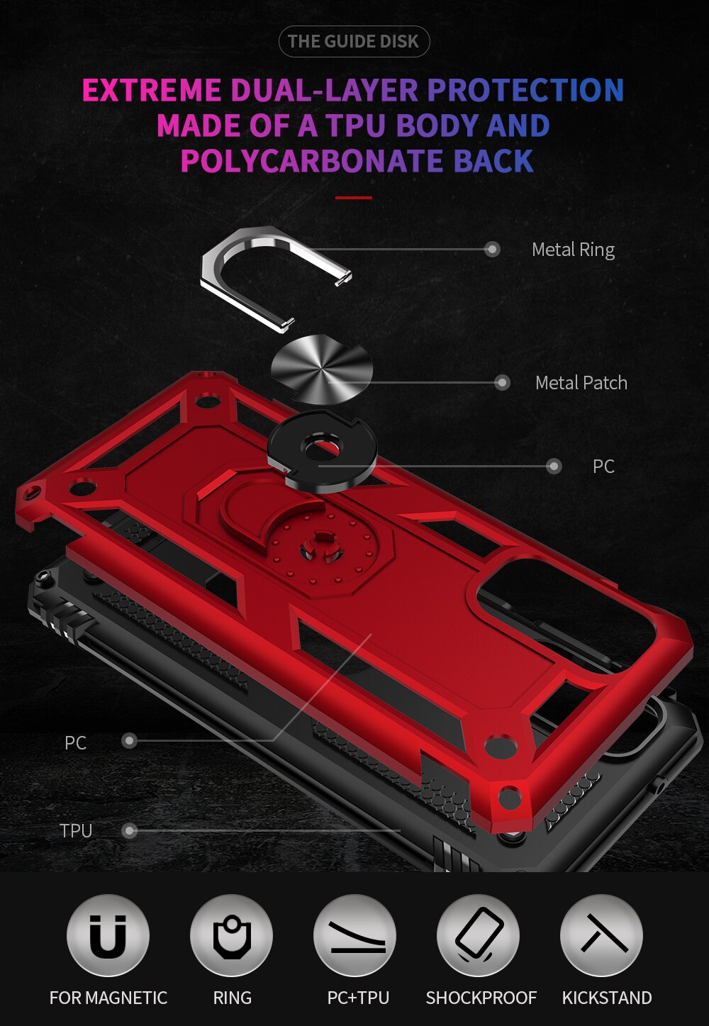 Tough Ring case for Samsung Galaxy A01