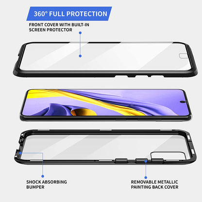 Tough Glass Magnetic Case for Samsung Galaxy A32 4G