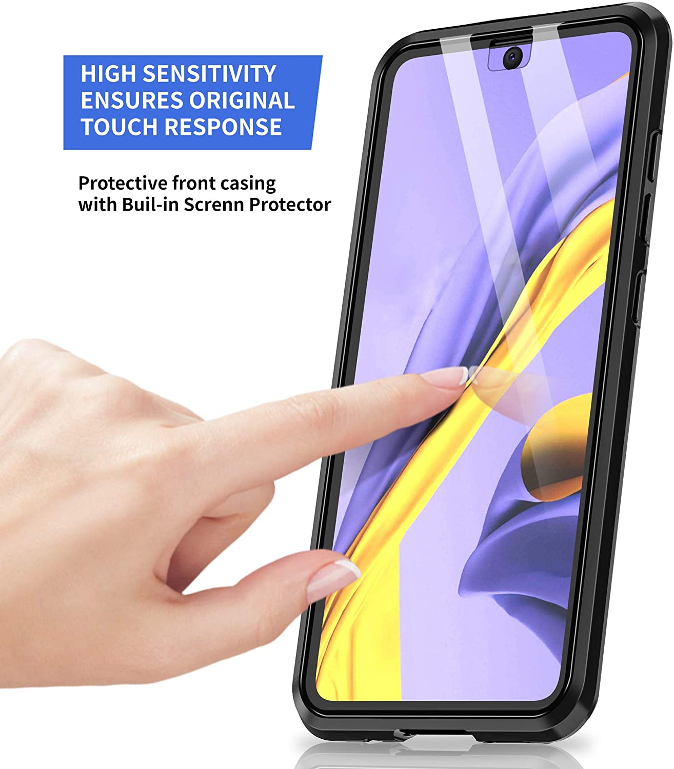 Tough Glass Magnetic Case for Samsung Galaxy A72