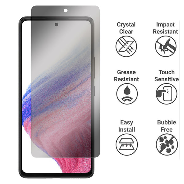 Privacy Glass Screen Protector for Samsung Galaxy A53 5G