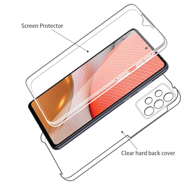 360 Protection Case for Samsung Galaxy A72 - Clear