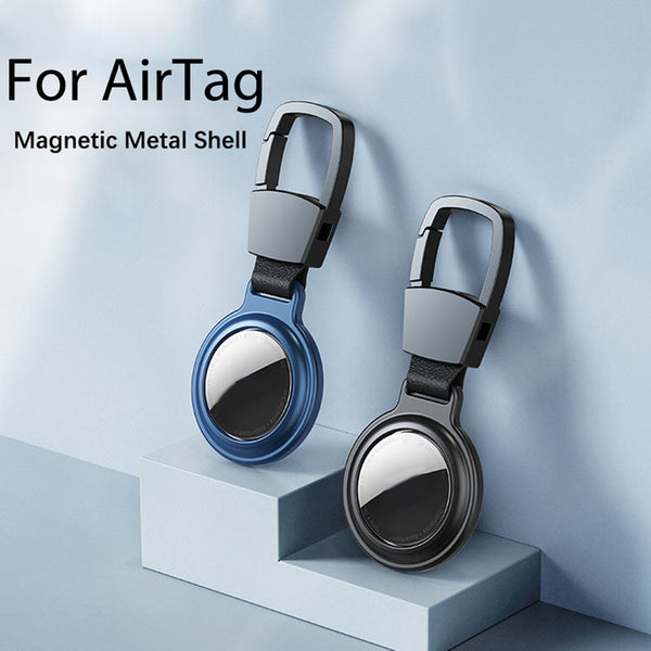Metal Case for Apple AirTag with Carabiner