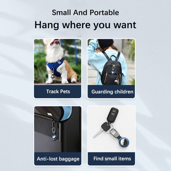 Metal Case for Apple AirTag with Carabiner