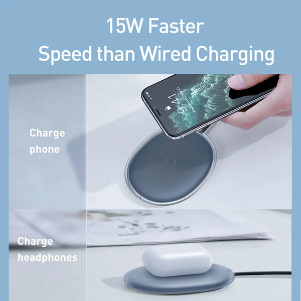 Baseus Jelly Wireless Charger 15W Fast Qi