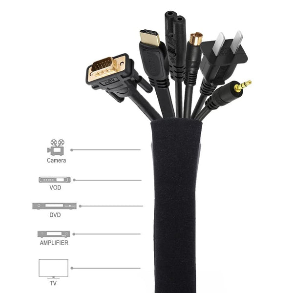 Cable Management Zip Sleeve 100cm