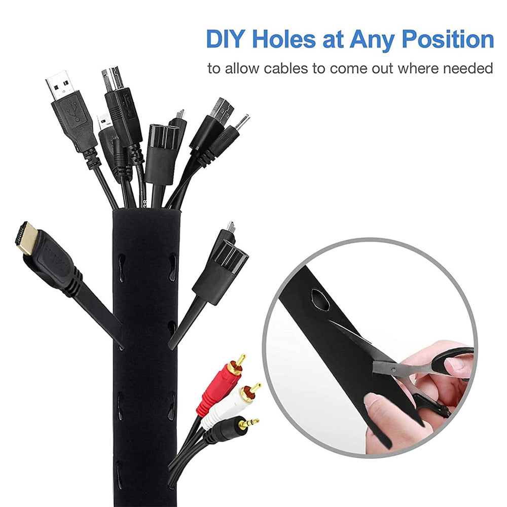 Cable Management Zip Sleeve 100cm