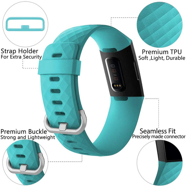 Plaid Rubber Strap for Fitbit Charge 3 / 4