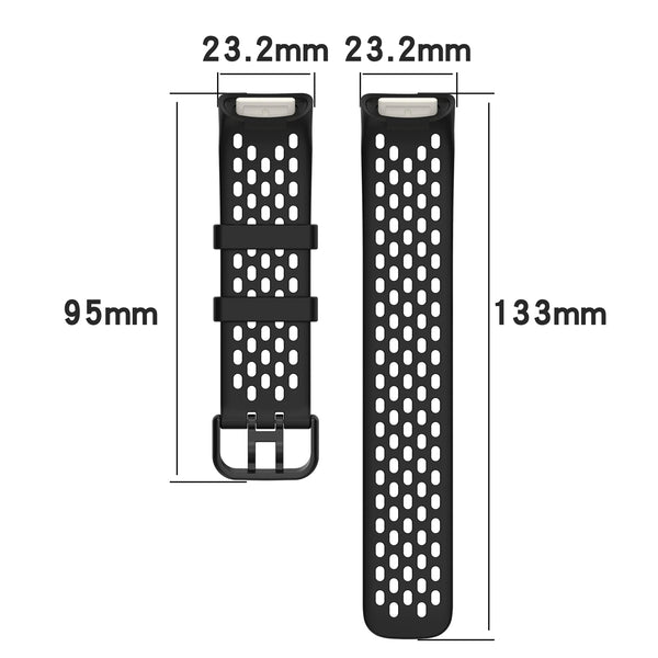 Rubber Sports Strap for Fitbit Charge 5