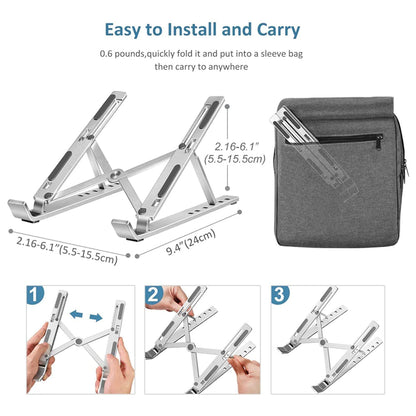 Portable Multifunctional Alloy Laptop Stand