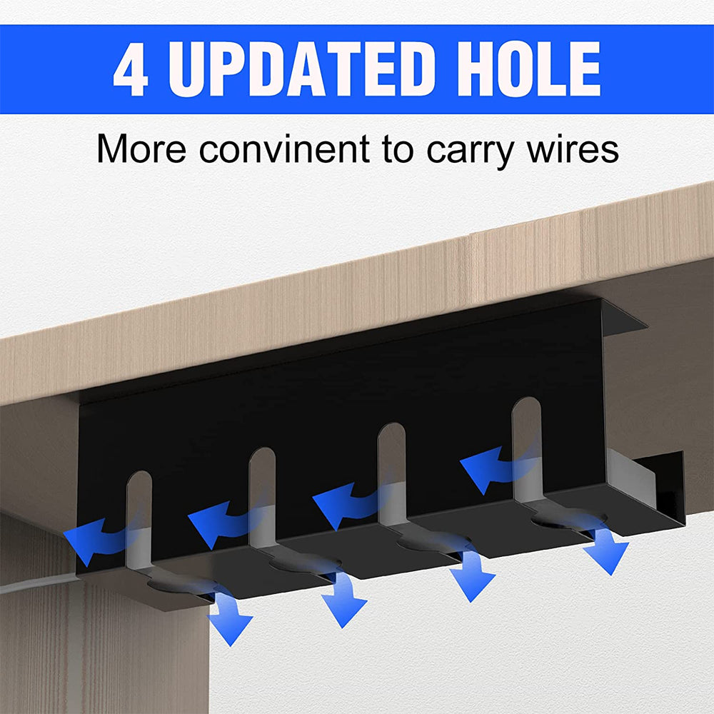 Under Desk Cable Management Tray Combo Kit