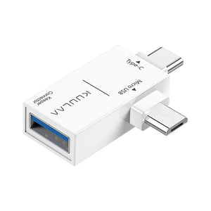 Kuulaa OTG Data Transfer Adapter Type C + Micro USB to USB 3.0