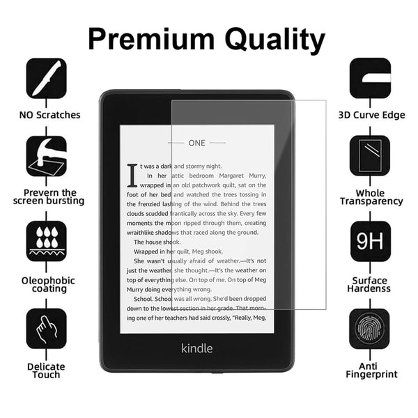 Glass Screen Protector for Kindle Paperwhite 1 2 3