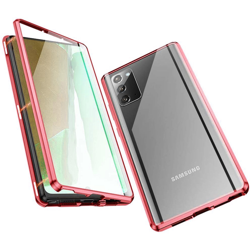 Metal Magnetic Glass Case for Samsung Galaxy S21