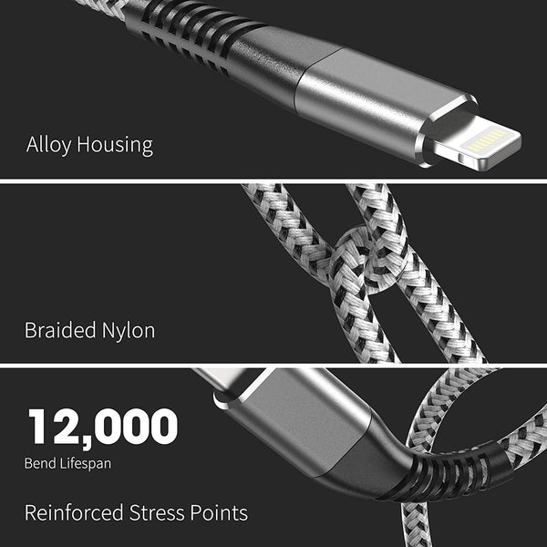 USB Type C to Lightning cable for iPhone