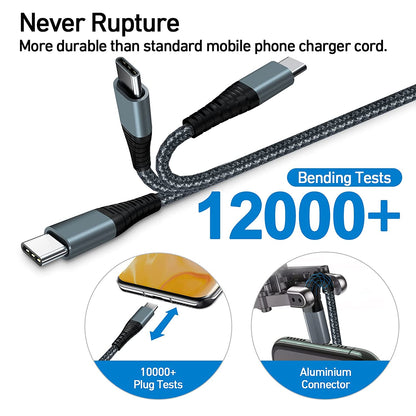 Nylon USB Type C to USB Type C cable wholesale