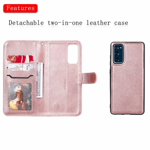 Detachable Leather Wallet case for Samsung Galaxy A02s