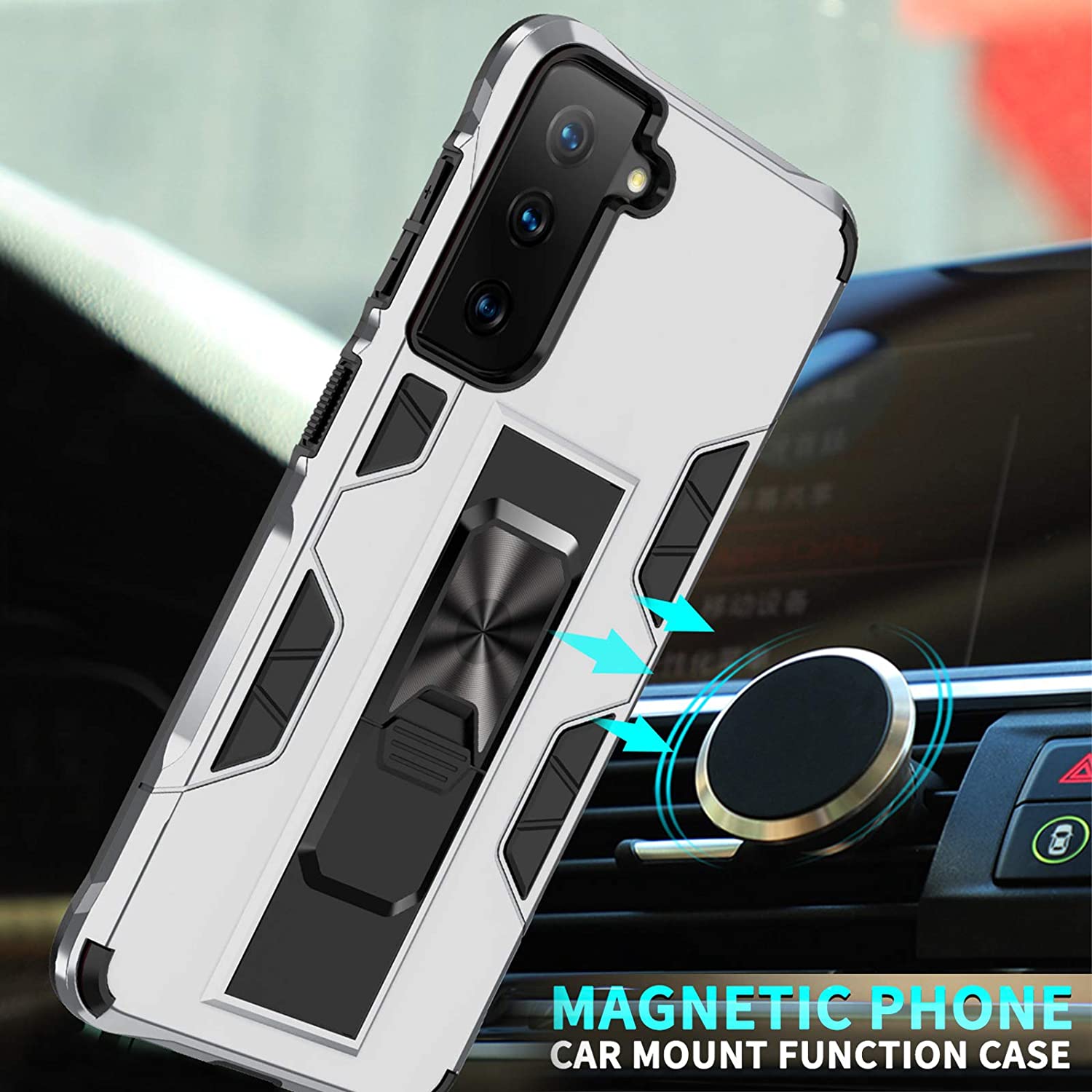 Tough Mag Kickstand Case for Samsung Galaxy S21 Plus