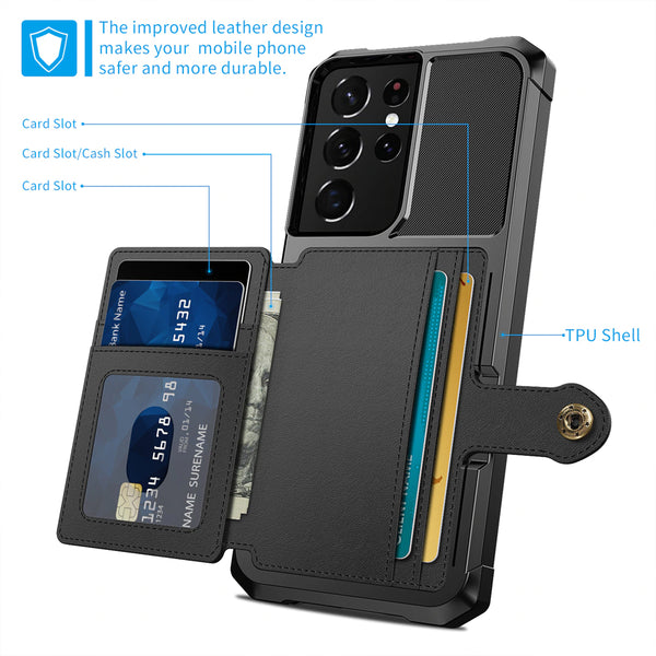 Flip Wallet Case for Samsung Galaxy S21