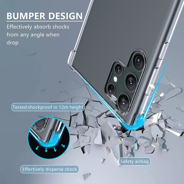 Bumper Clear Case for Samsung Galaxy S23 Ultra