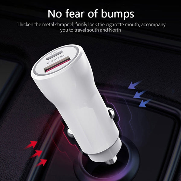 Fast Car charger USB-A + USB-C port