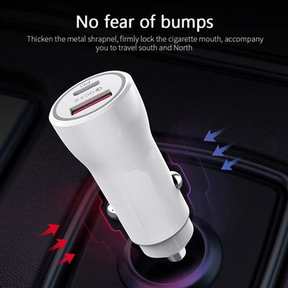 Fast Car Charger USB-C 20W with Lightning cable for iPhone