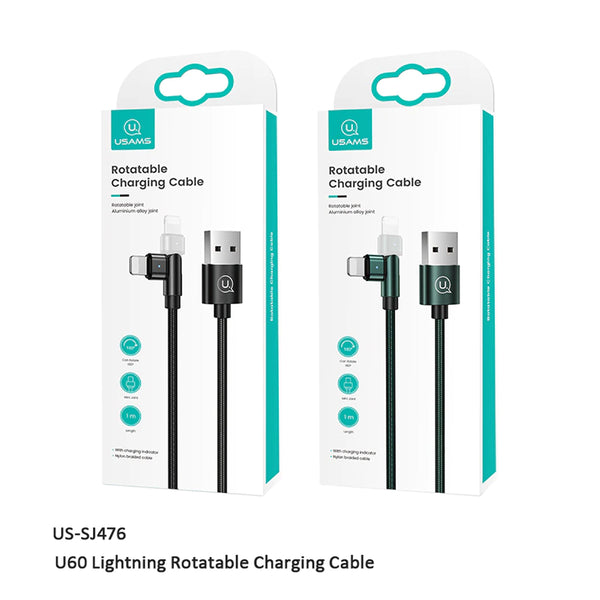 USAMS Rotatable Lightning Charging cable